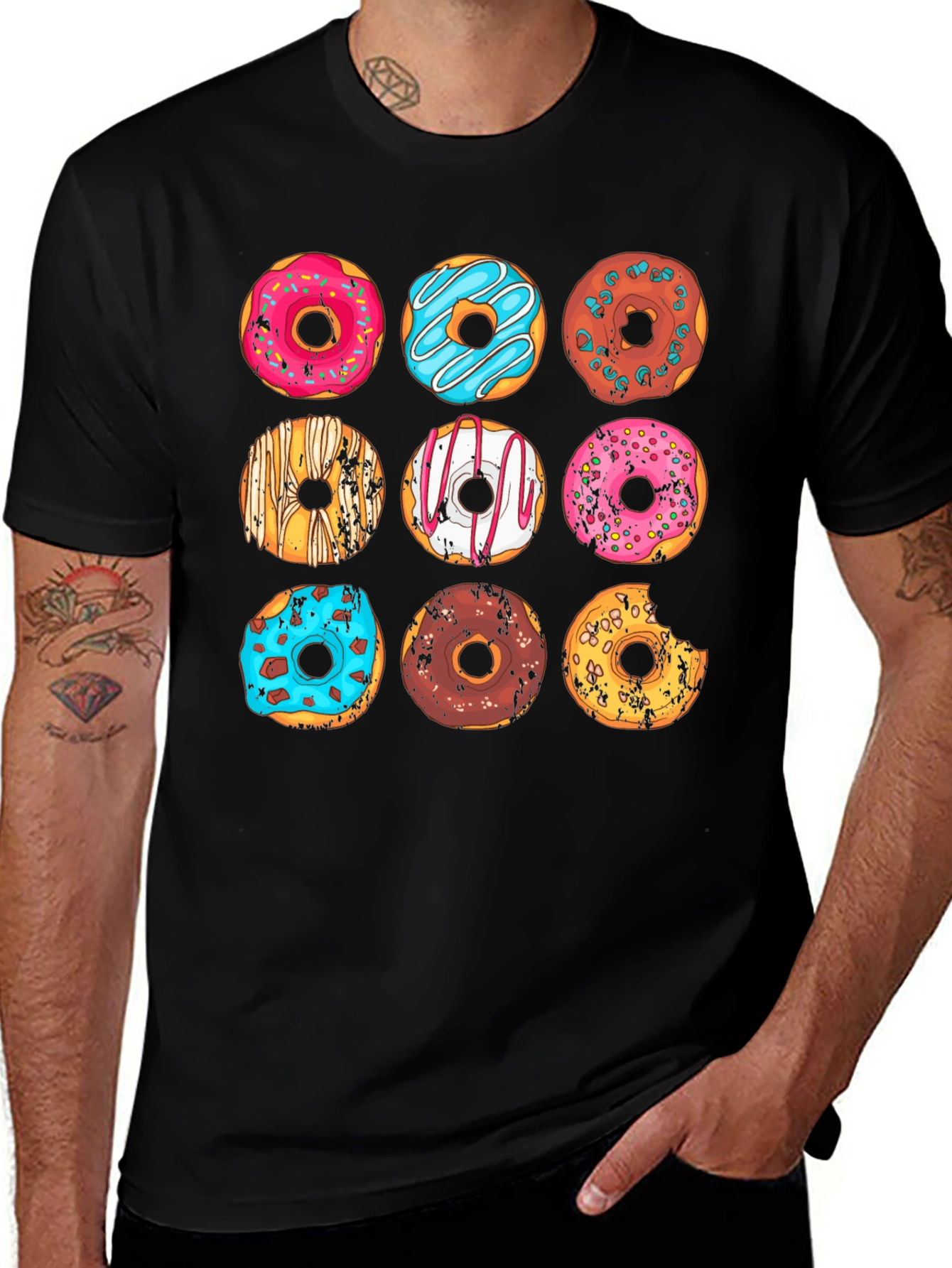 Donut Graphic T-Shirt - Sweet Style