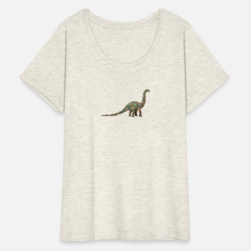 Gentle Giant: The Pebble-Crafted Brachiosaurus