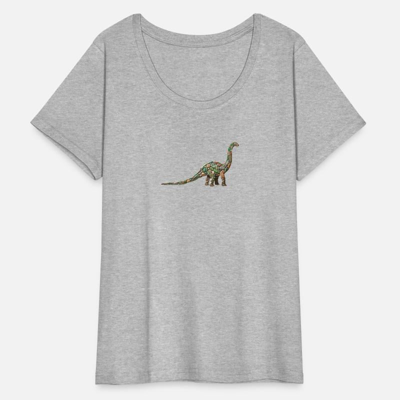Gentle Giant: The Pebble-Crafted Brachiosaurus