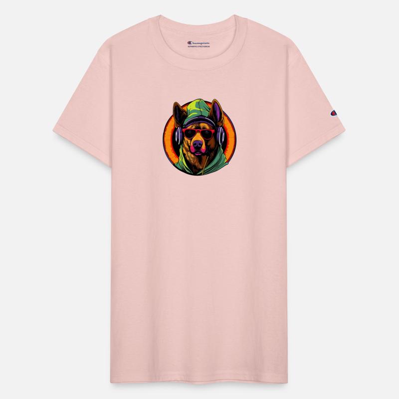 German Shepherd Funny Dog Rapper Hip Hop Music Pet