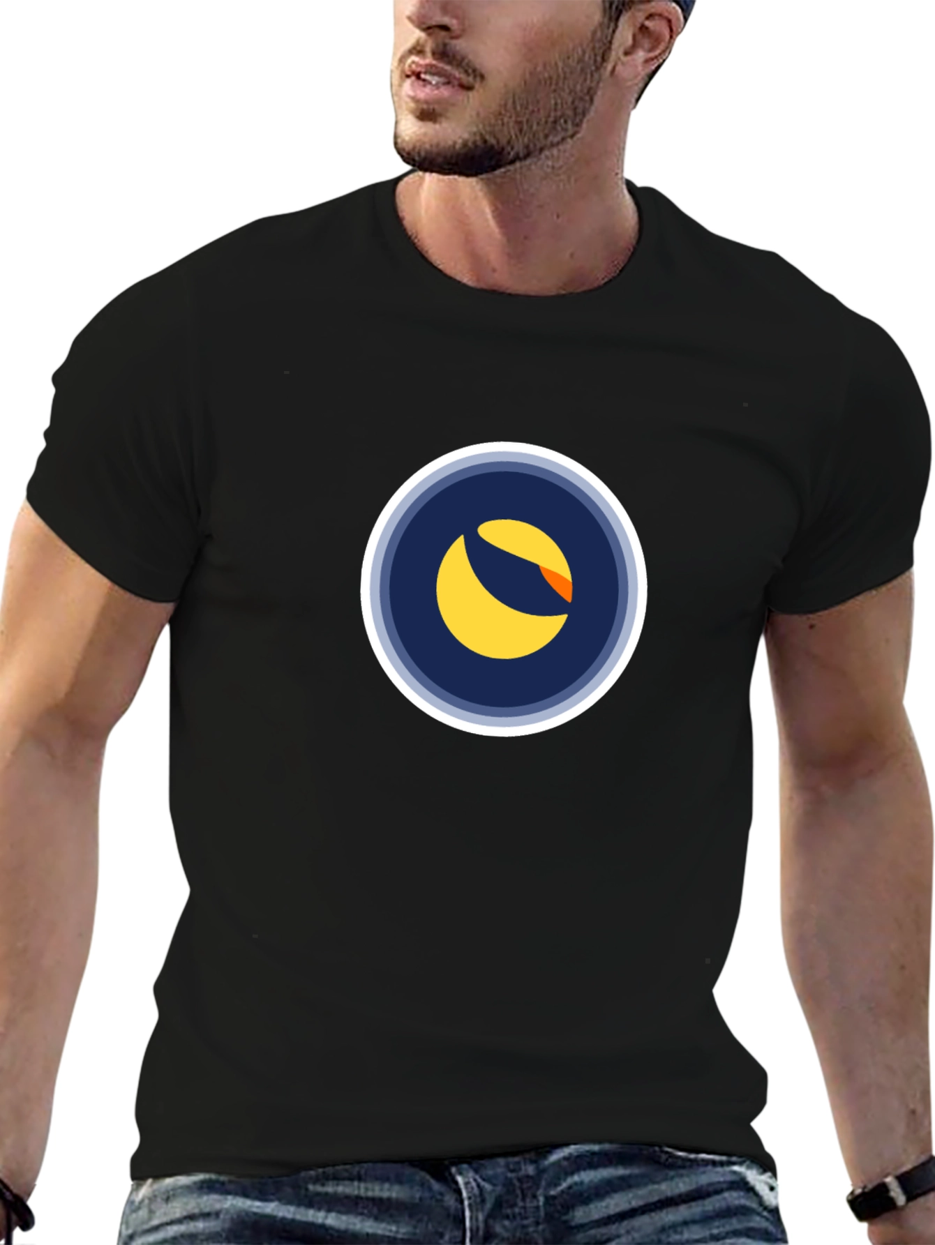 Luna Crypto T-Shirt - Black Circular Logo