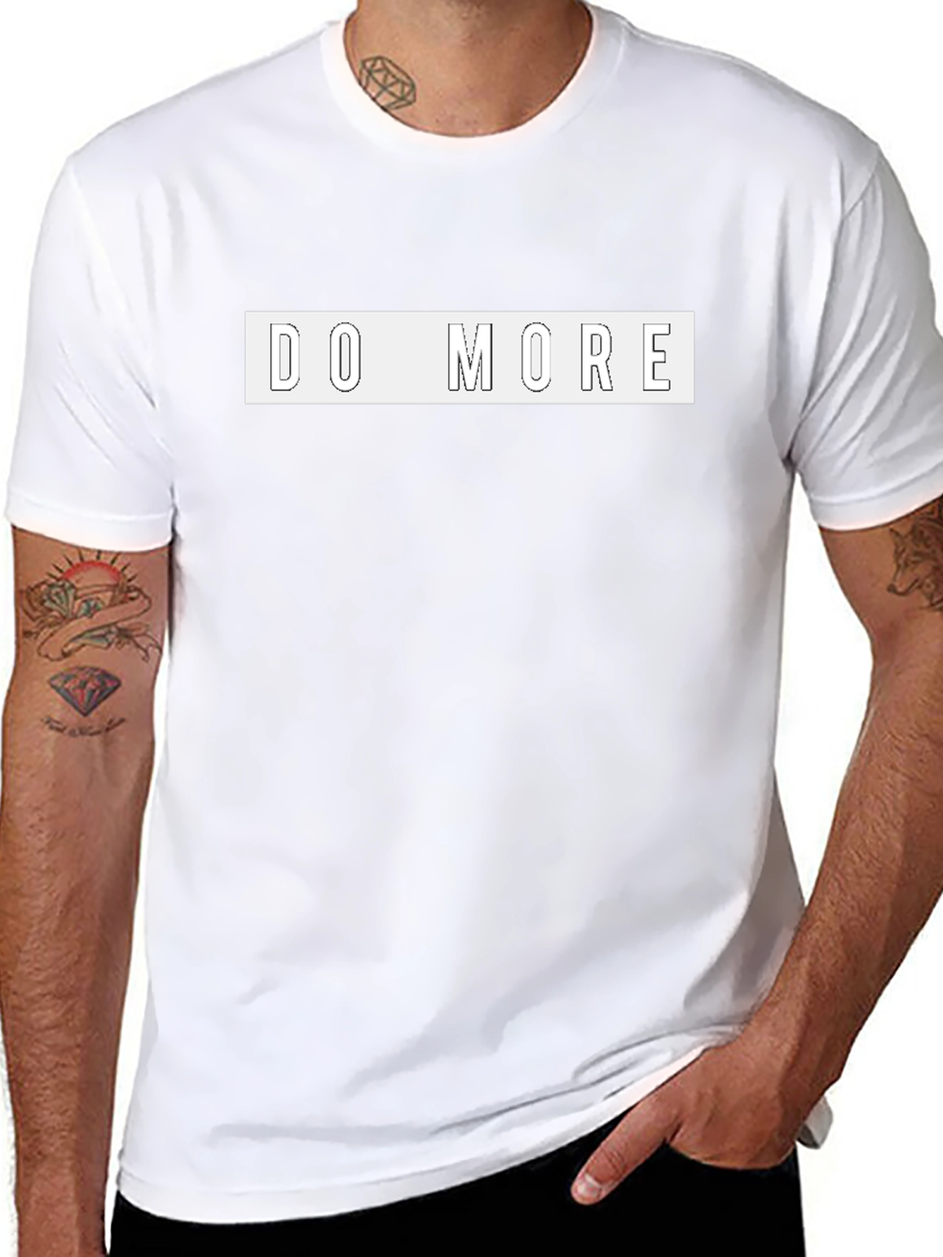 Do More Graphic Tee - Motivational Black T-Shirt