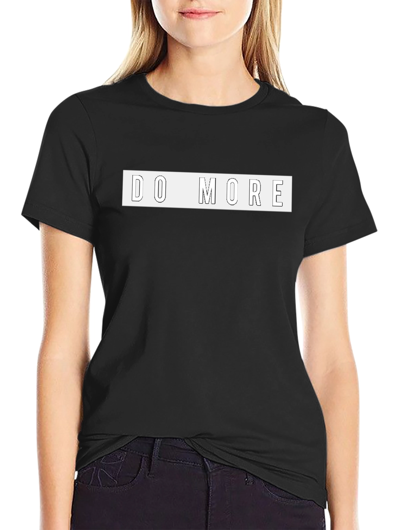 Do More Graphic Tee - Motivational Black T-Shirt