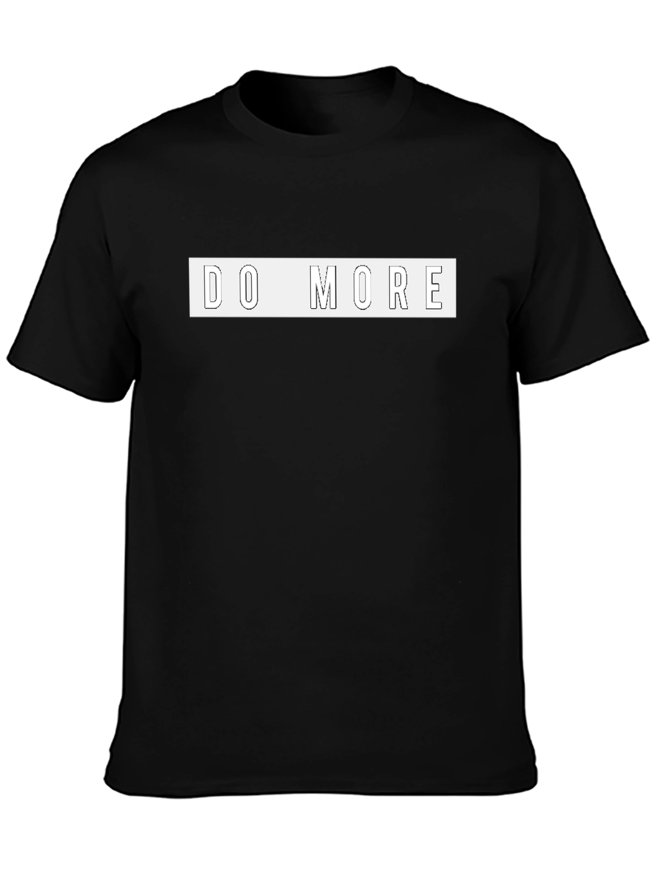 Do More Graphic Tee - Motivational Black T-Shirt
