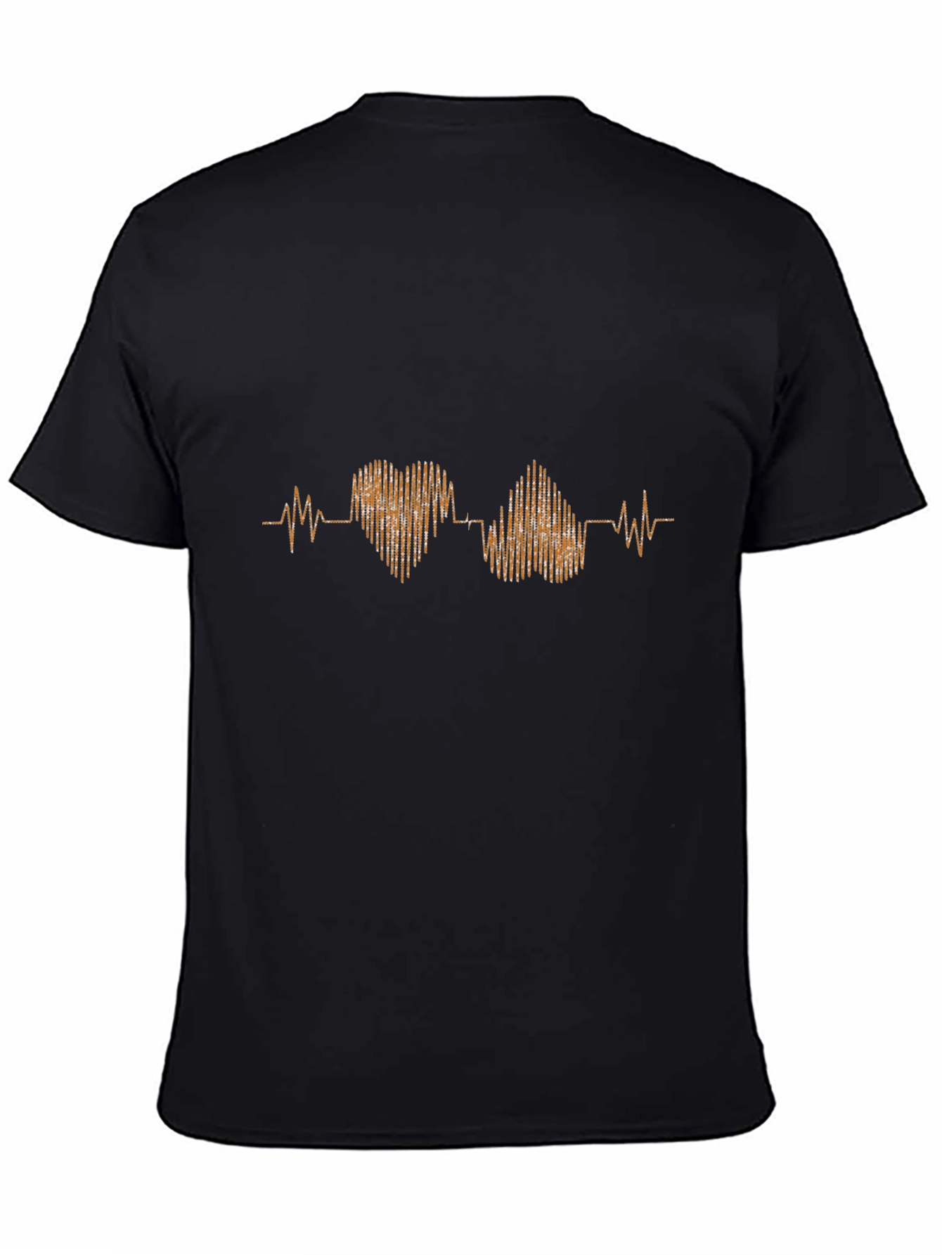 Heartbeat Rhythm Graphic Tee - Stylish Cotton T-Shirt