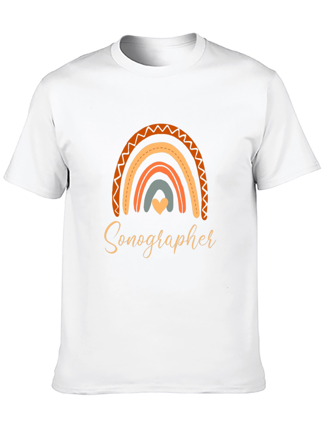 Sonographer Rainbow Graphic T-Shirt