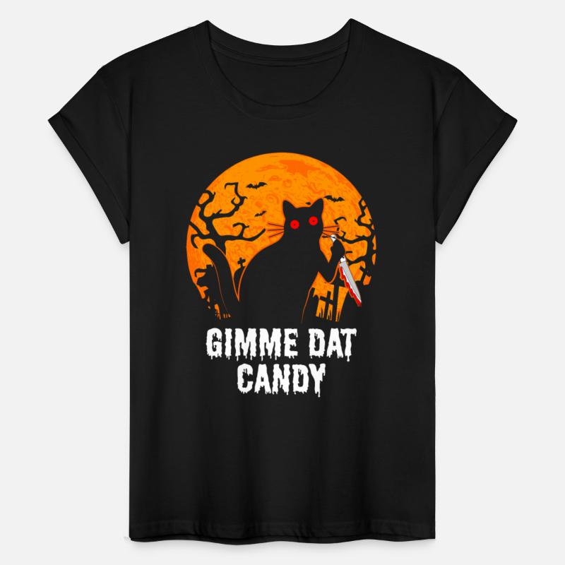 Gimme Dat Candy Creepy Cat Spooky Halloween