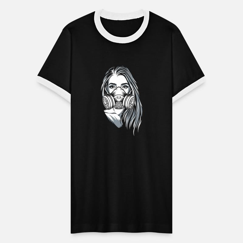 Girl w gas mask - rave