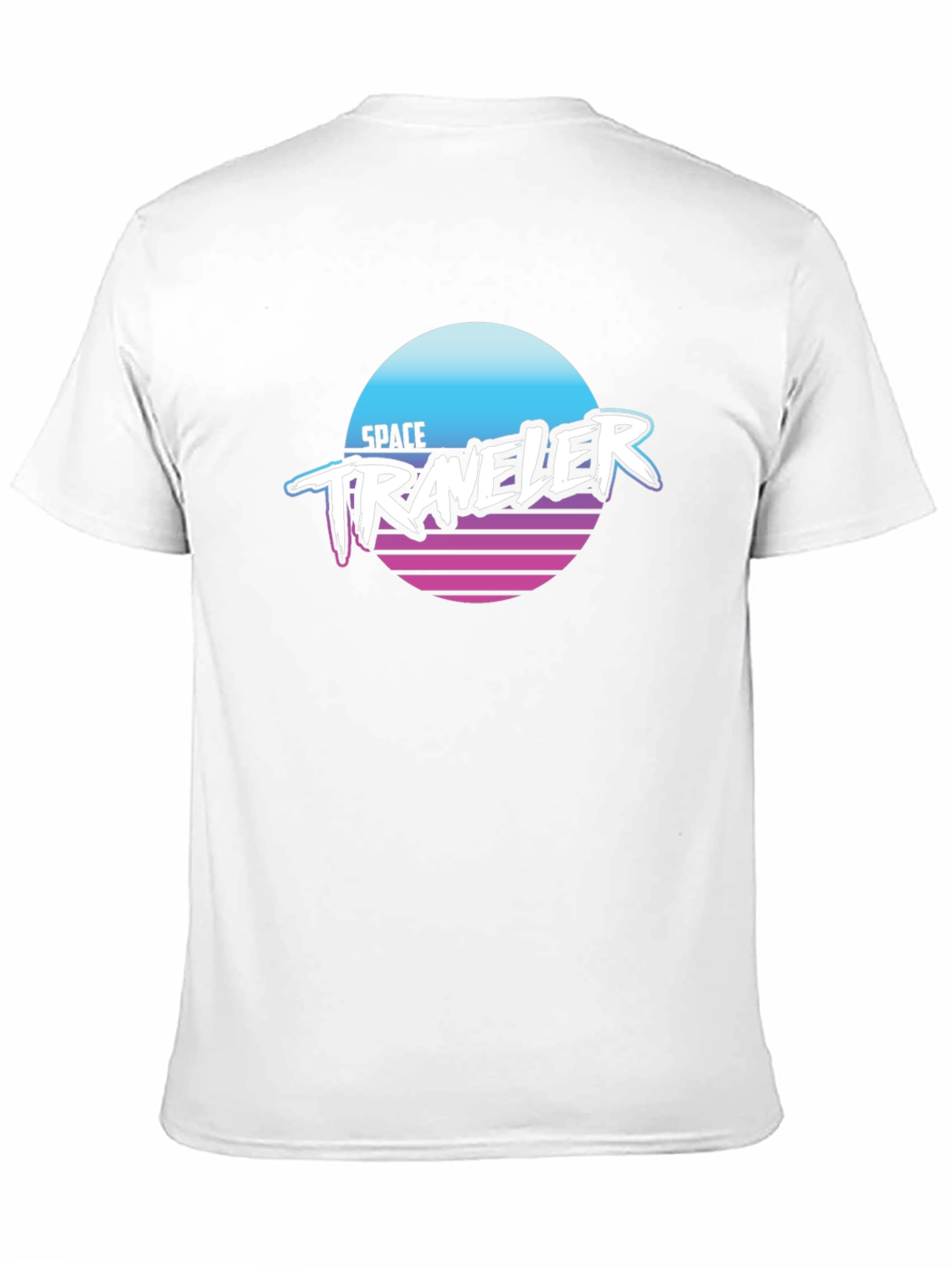 Space Traveler Graphic Tee - Retro Synthwave Style