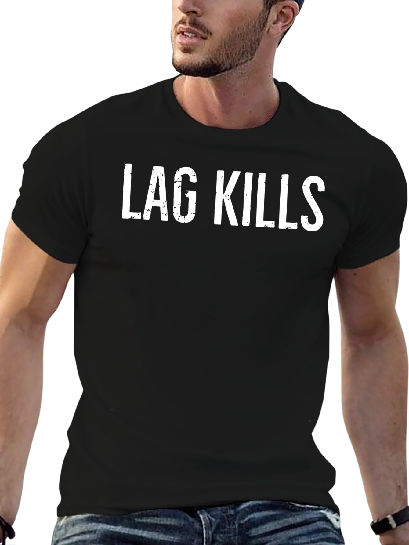 Lag Kills Graphic Tee - Gamer Style