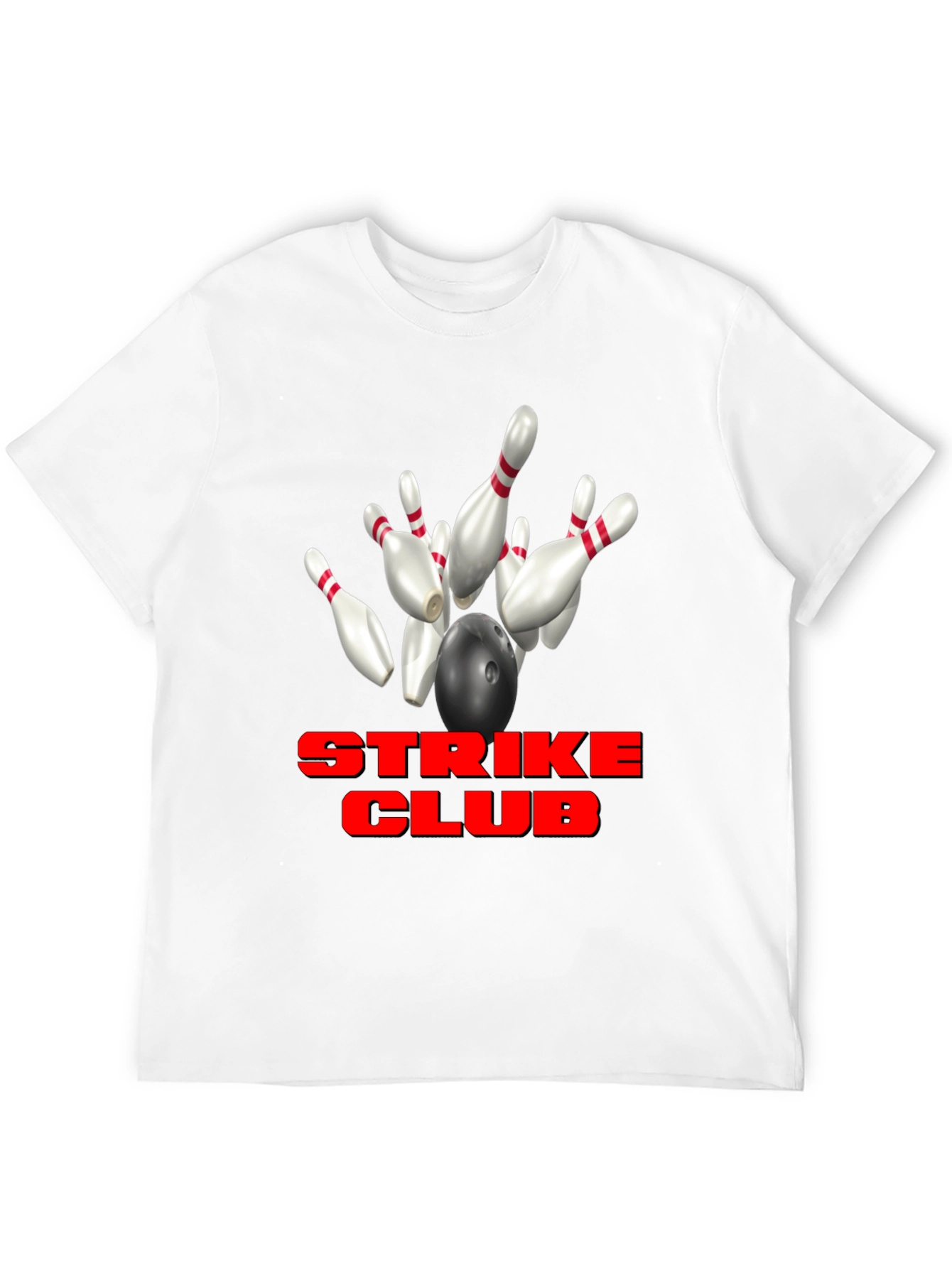 Strike Club Bowling T-Shirt - Black
