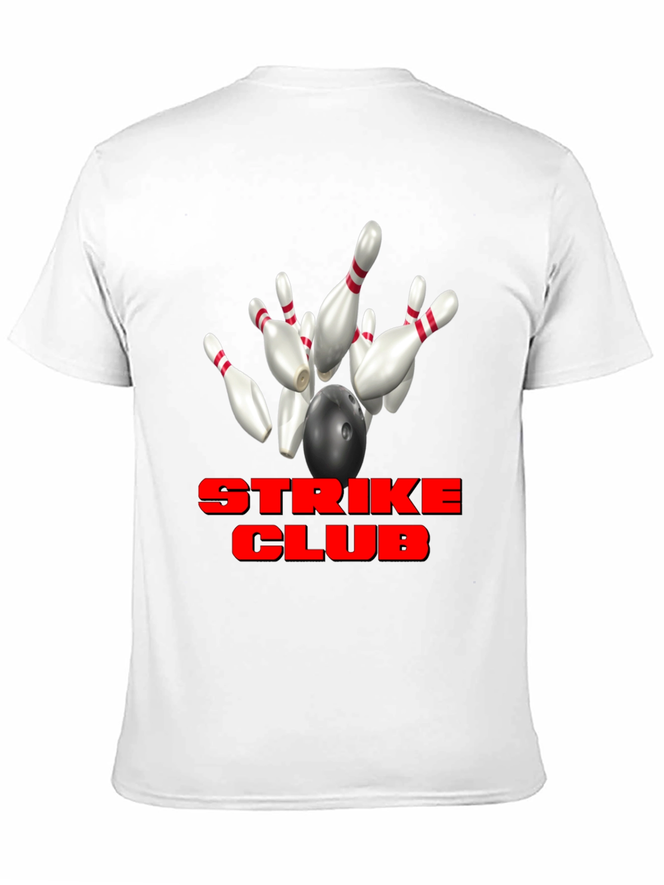 Strike Club Bowling T-Shirt - Black