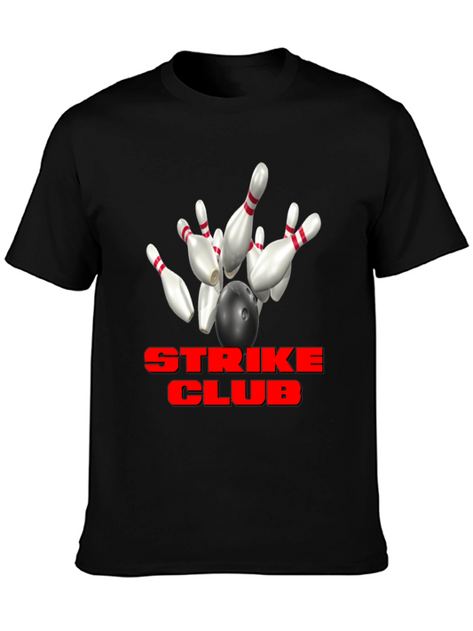 Strike Club Bowling T-Shirt - Black