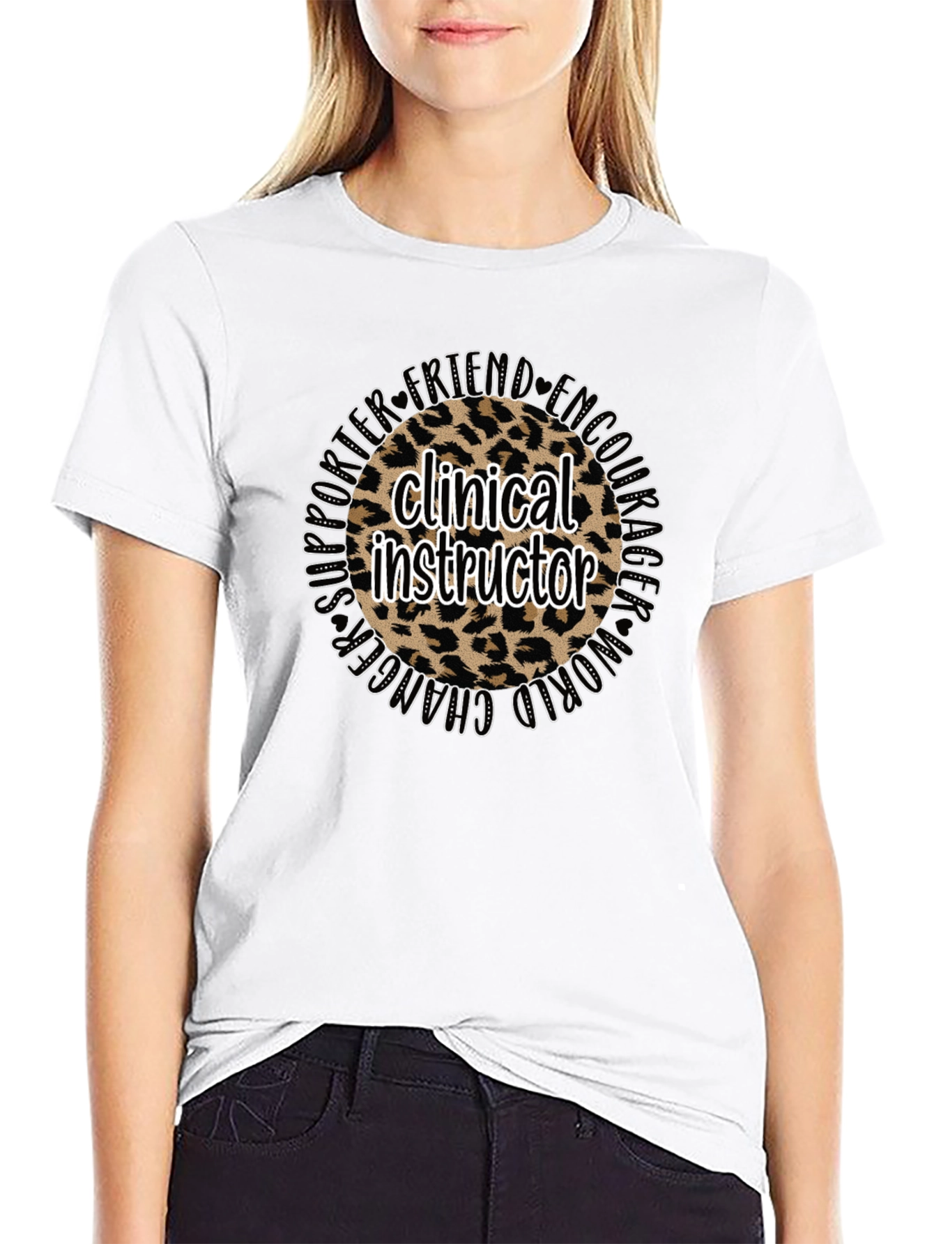 Clinical Instructor Leopard Print T-Shirt