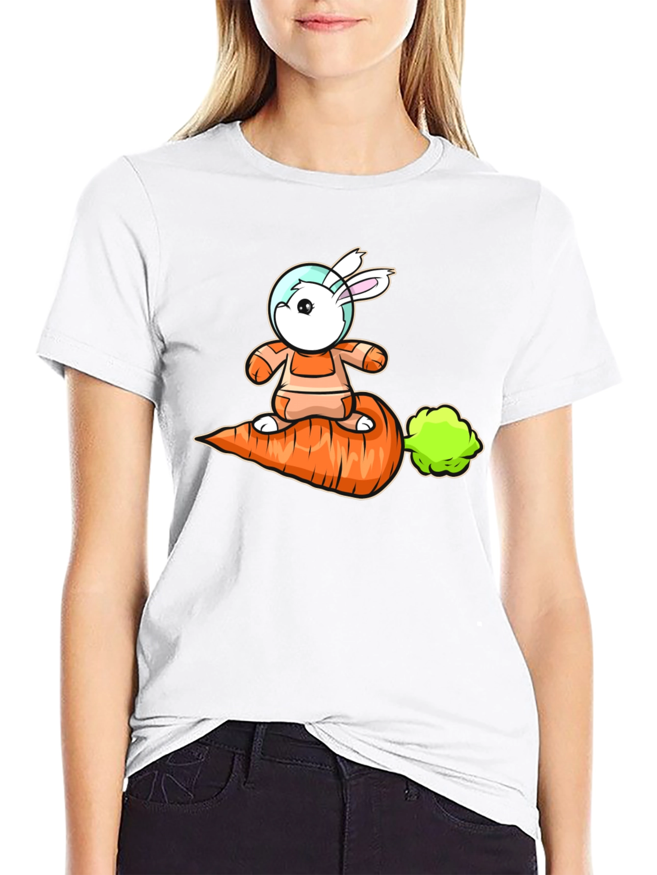 Astronaut Bunny Carrot T-Shirt