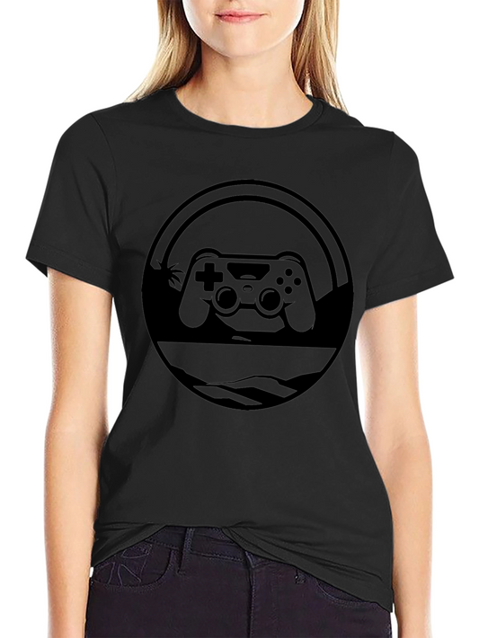 Gamer Controller Graphic T-Shirt - Black