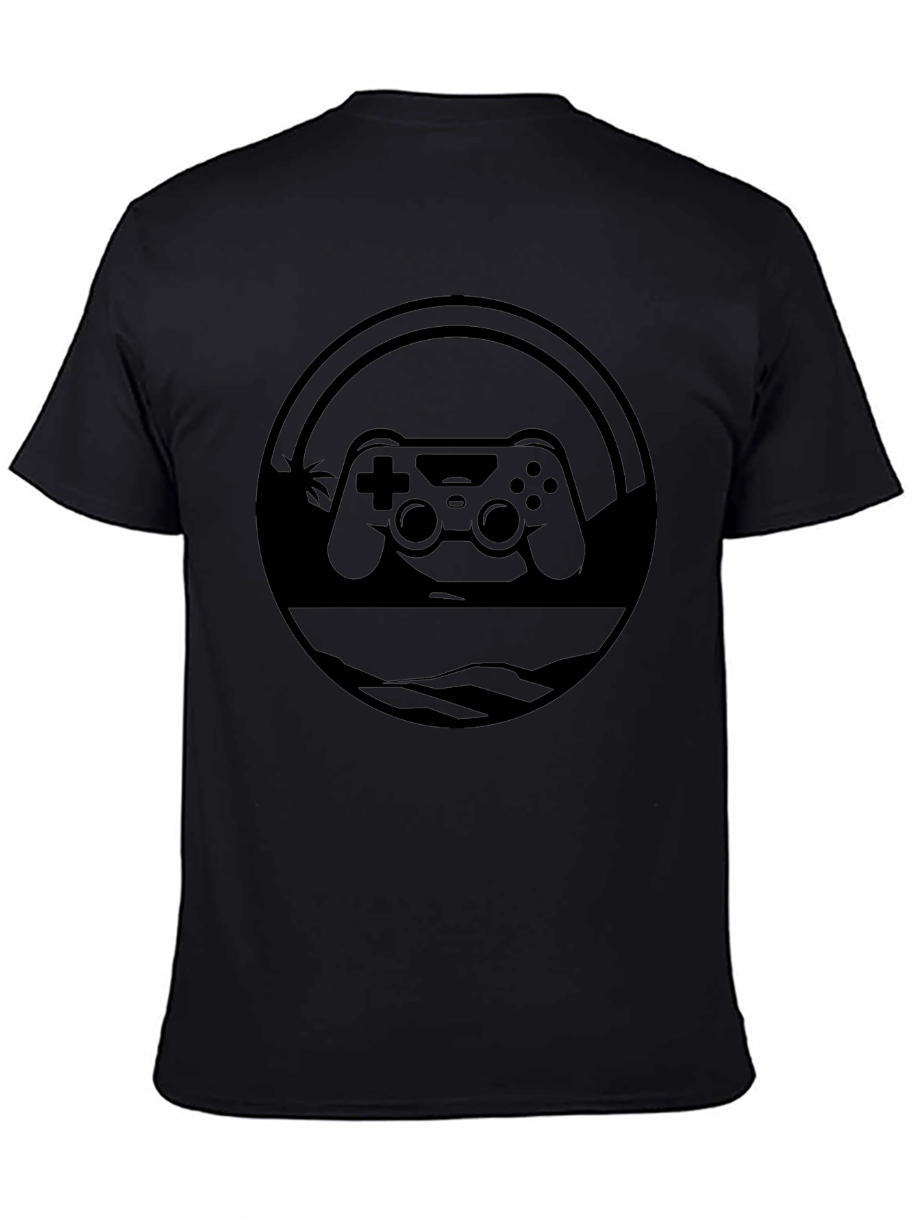 Gamer Controller Graphic T-Shirt - Black