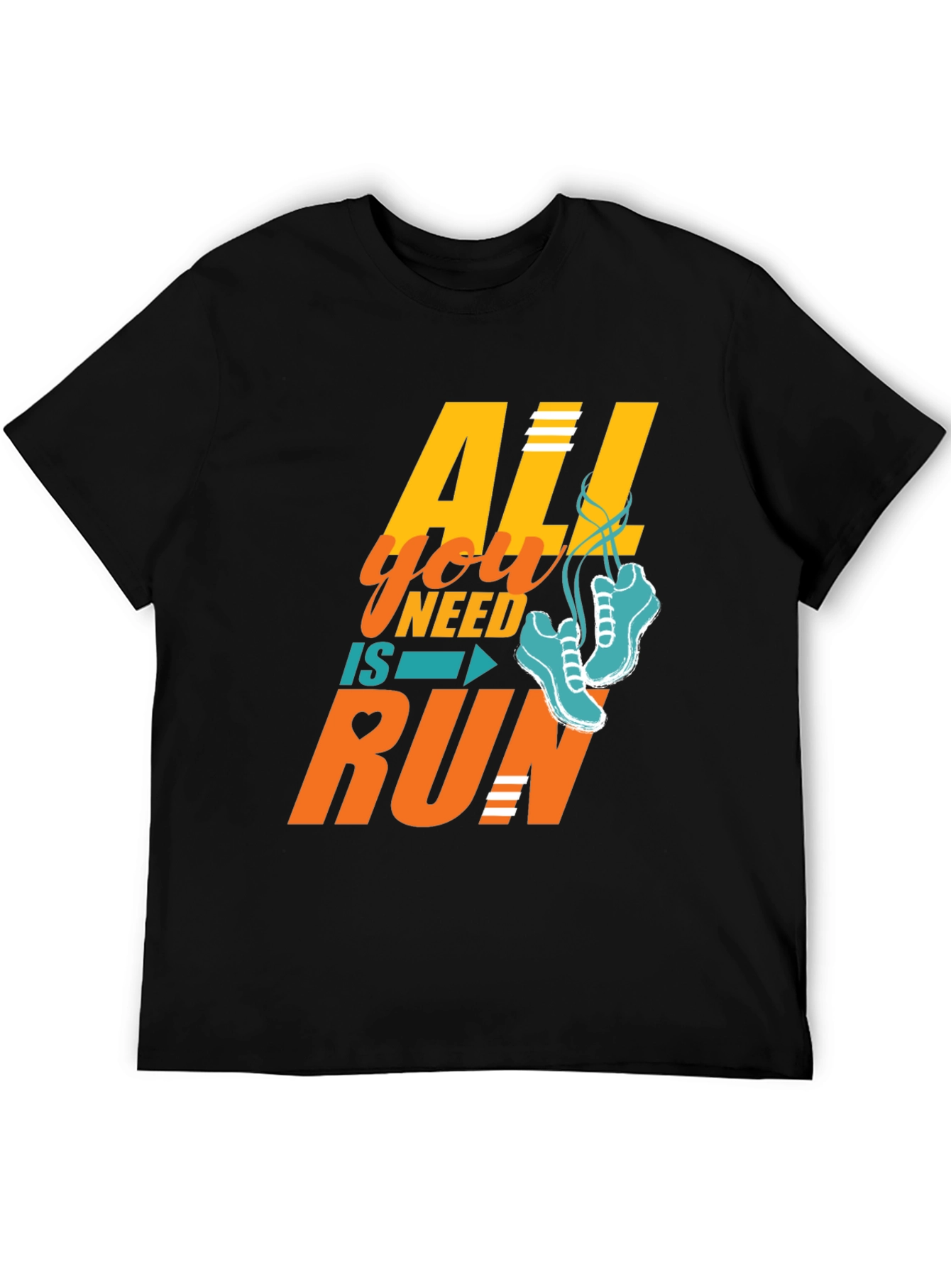 All You Need is Run T-Shirt - Black