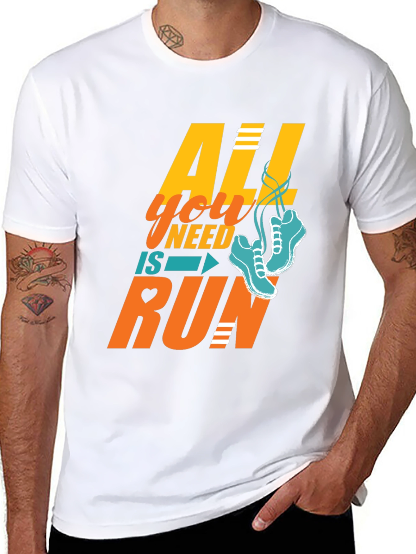 All You Need is Run T-Shirt - Black