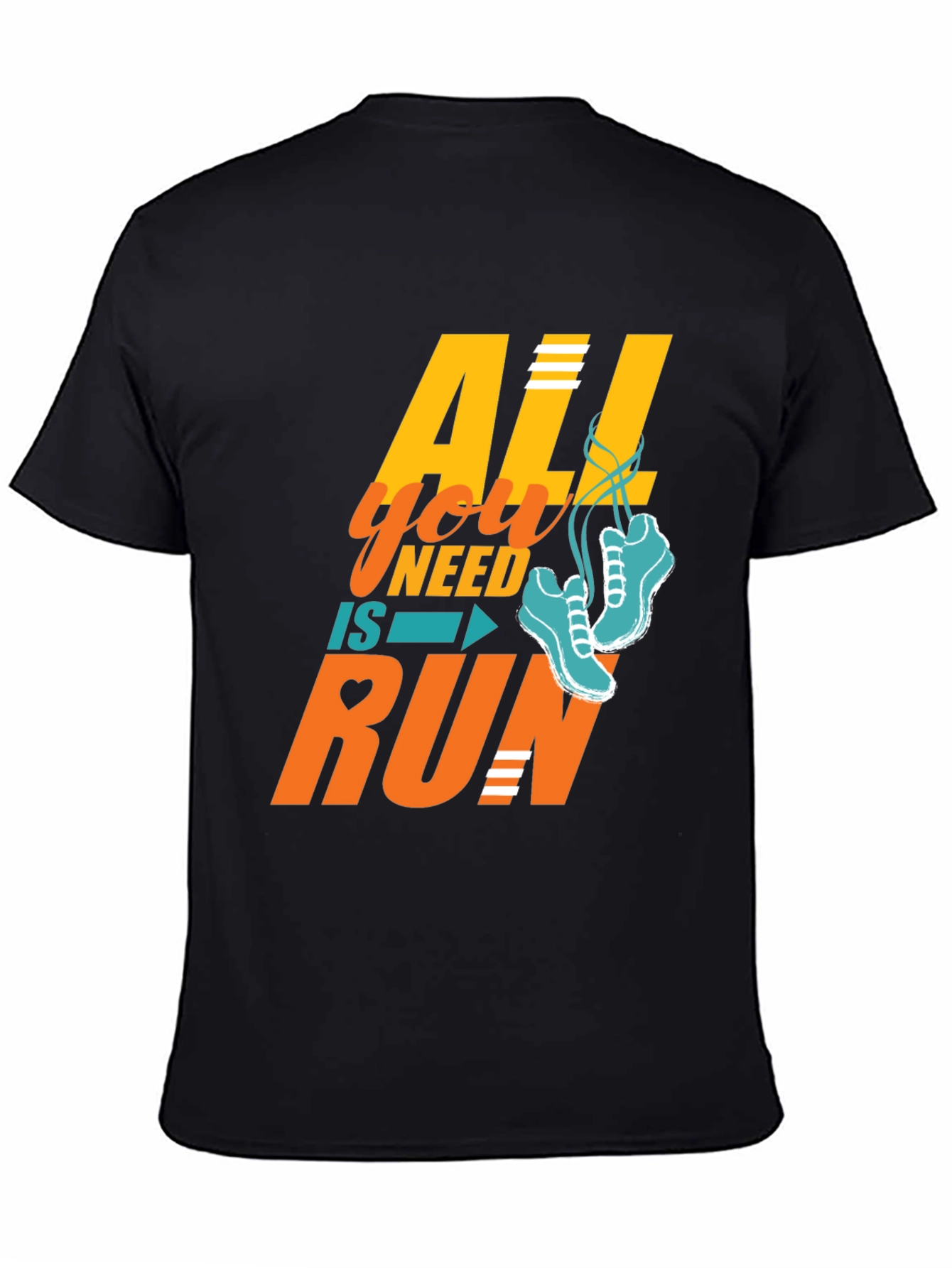 All You Need is Run T-Shirt - Black