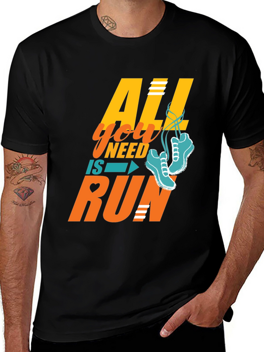 All You Need is Run T-Shirt - Black