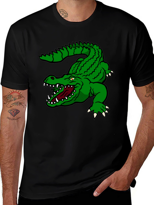 Green Alligator Graphic T-Shirt - Bold Style