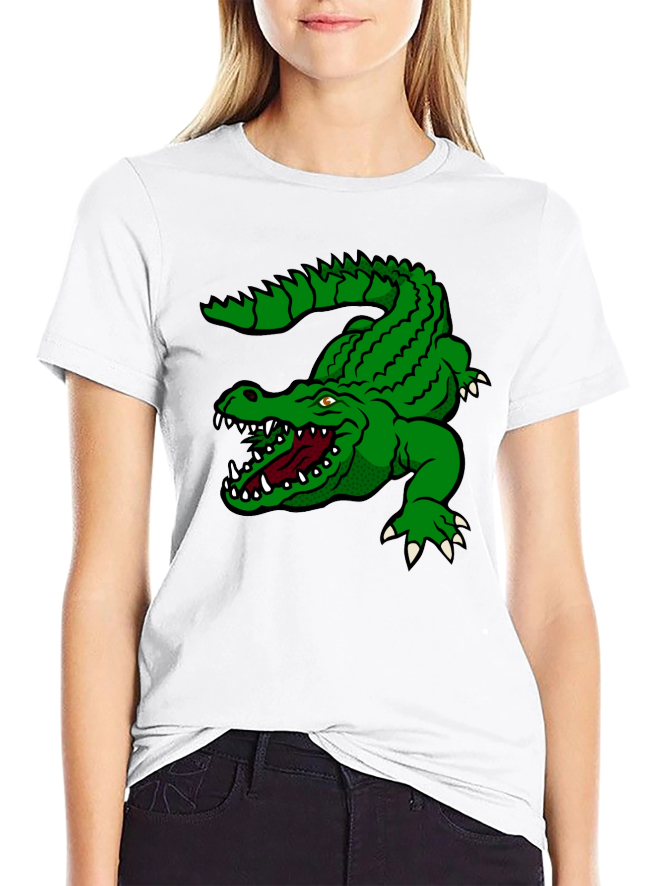 Green Alligator Graphic T-Shirt - Bold Style