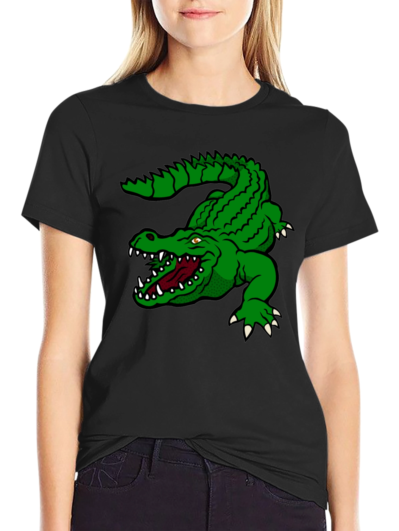 Green Alligator Graphic T-Shirt - Bold Style