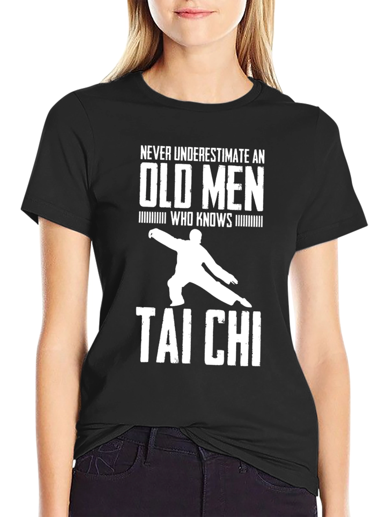 Never Underestimate Old Men Tai Chi T-Shirt