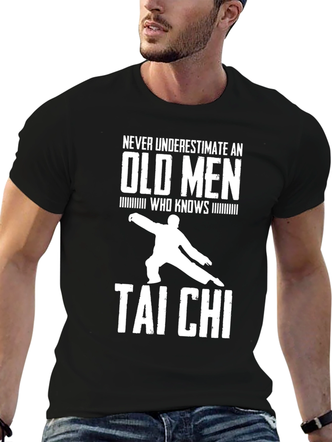 Never Underestimate Old Men Tai Chi T-Shirt