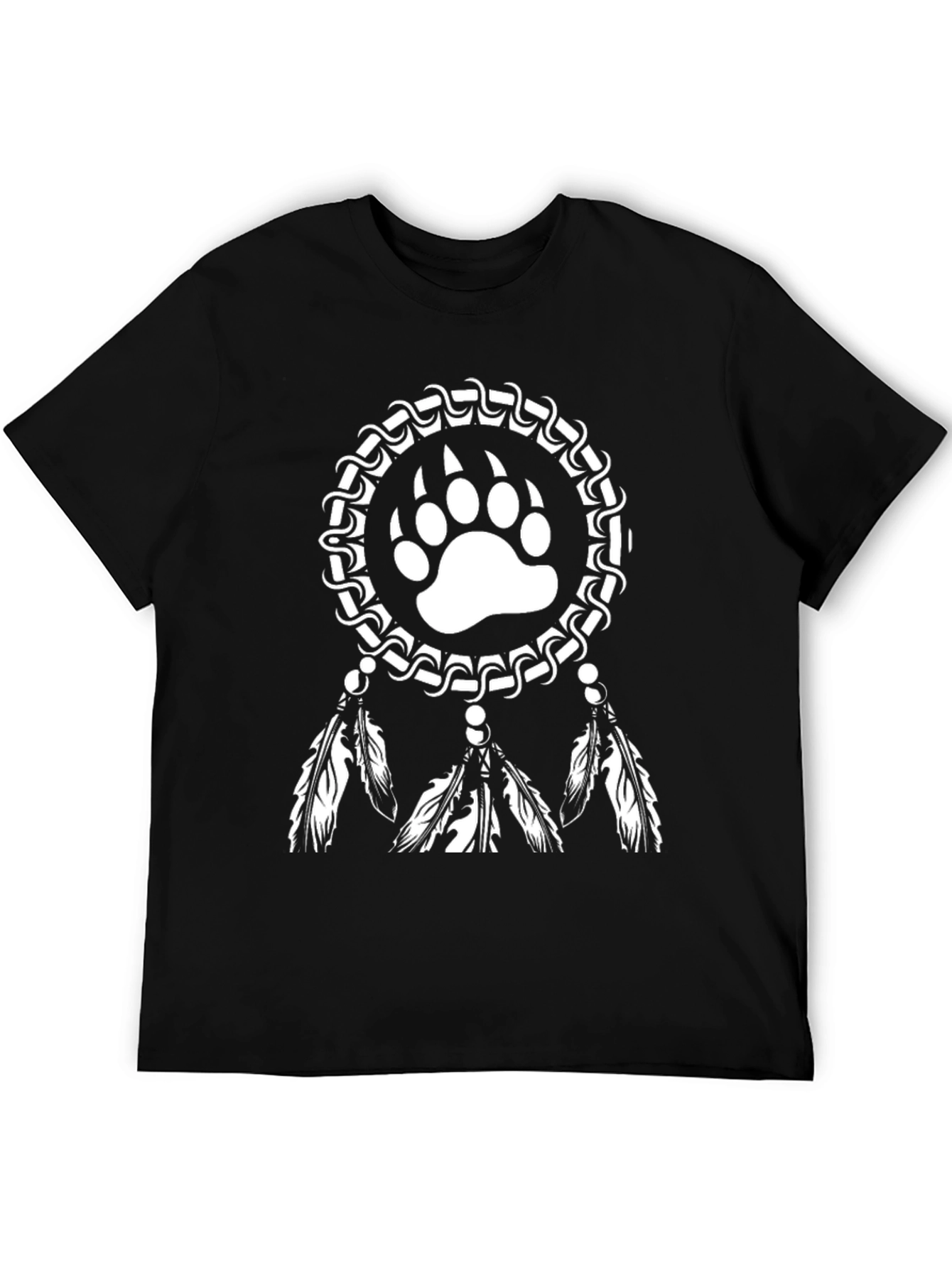 Bear Paw Dreamcatcher Graphic T-Shirt
