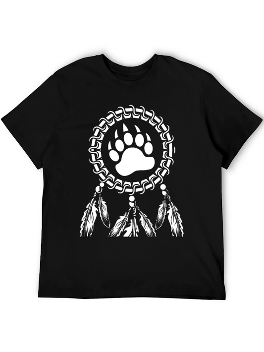 Bear Paw Dreamcatcher Graphic T-Shirt