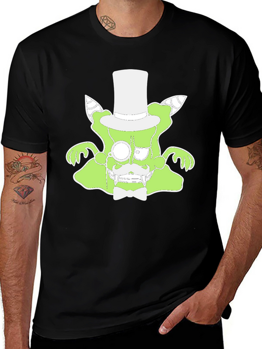 Monster Top Hat Tee - Unique Graphic T-Shirt