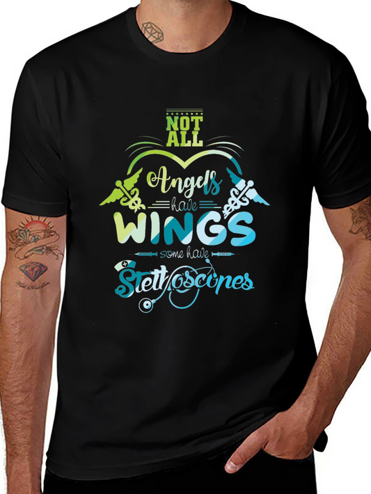 Angels With Stethoscopes T-Shirt - Healthcare Hero Tribute