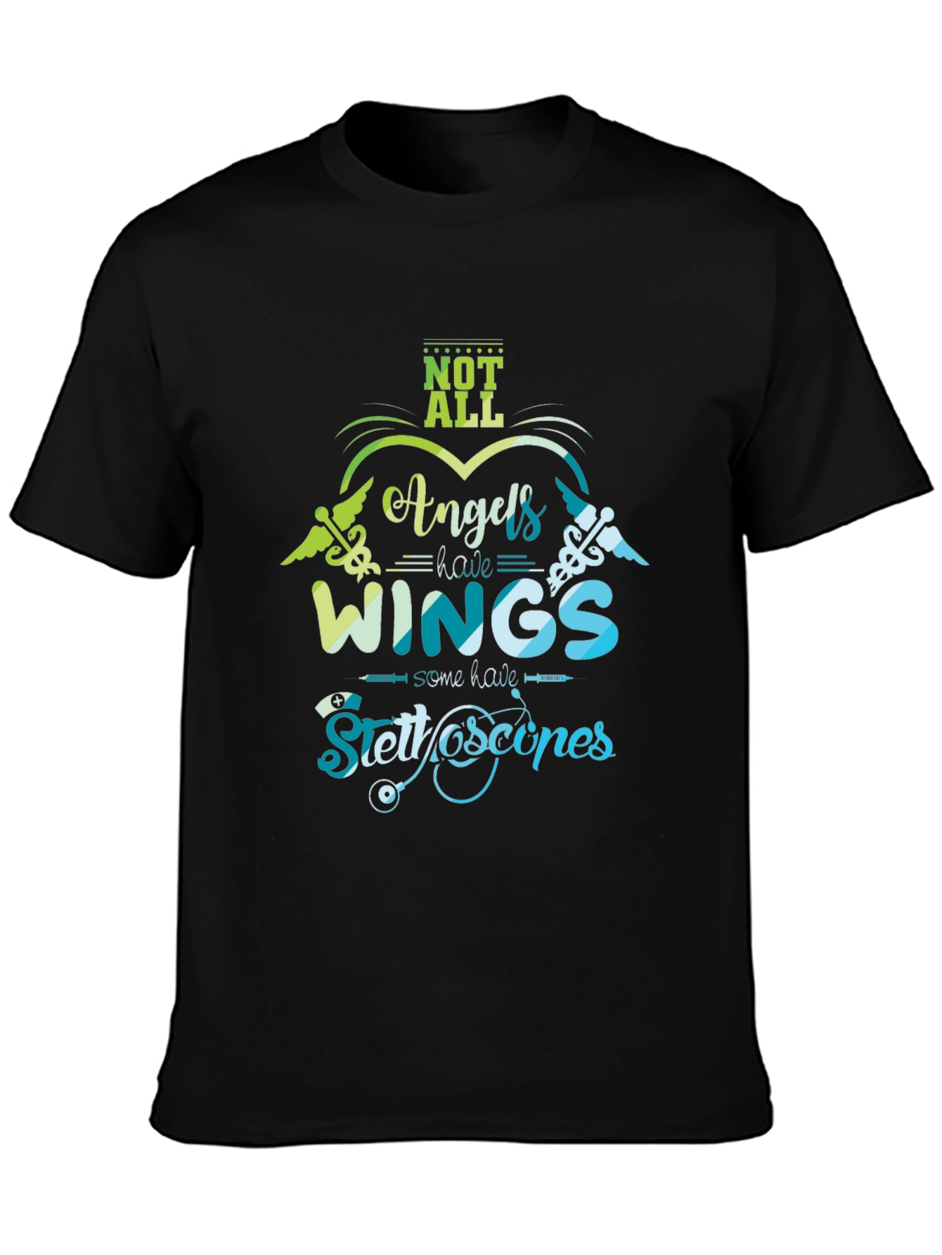 Angels With Stethoscopes T-Shirt - Healthcare Hero Tribute