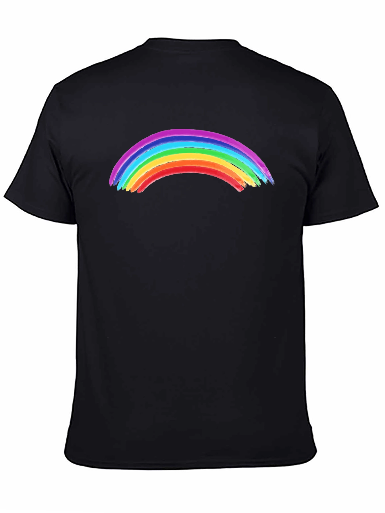 Rainbow Graphic Black T-Shirt