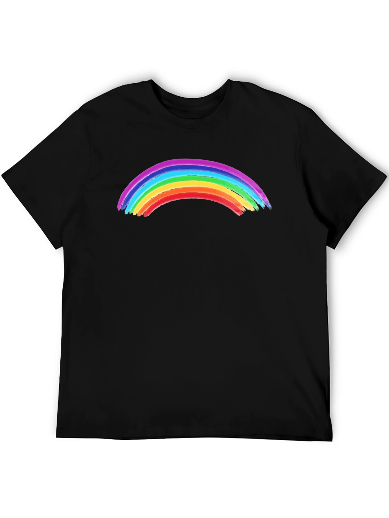 Rainbow Graphic Black T-Shirt