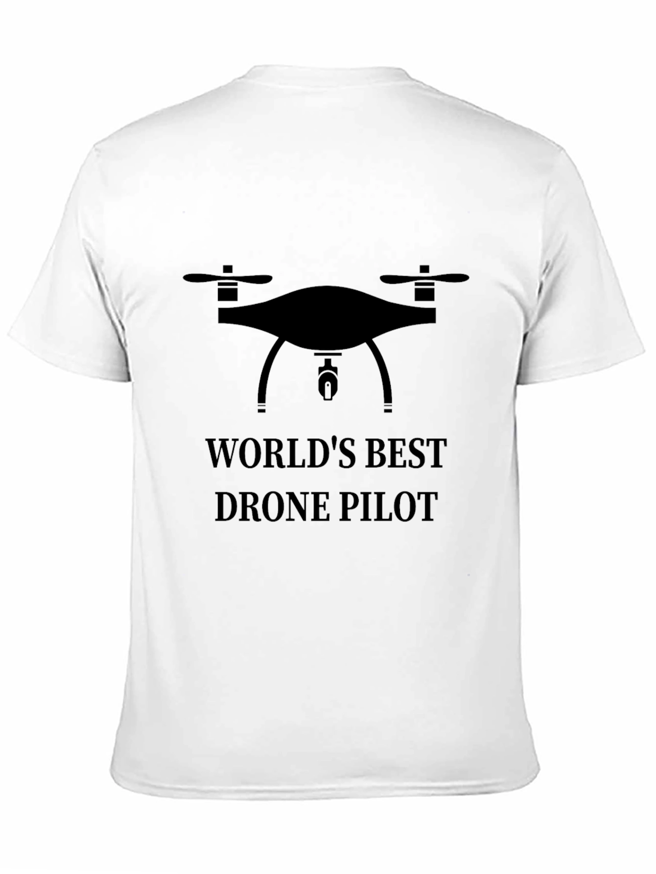 Worlds Best Drone Pilot Black T-Shirt