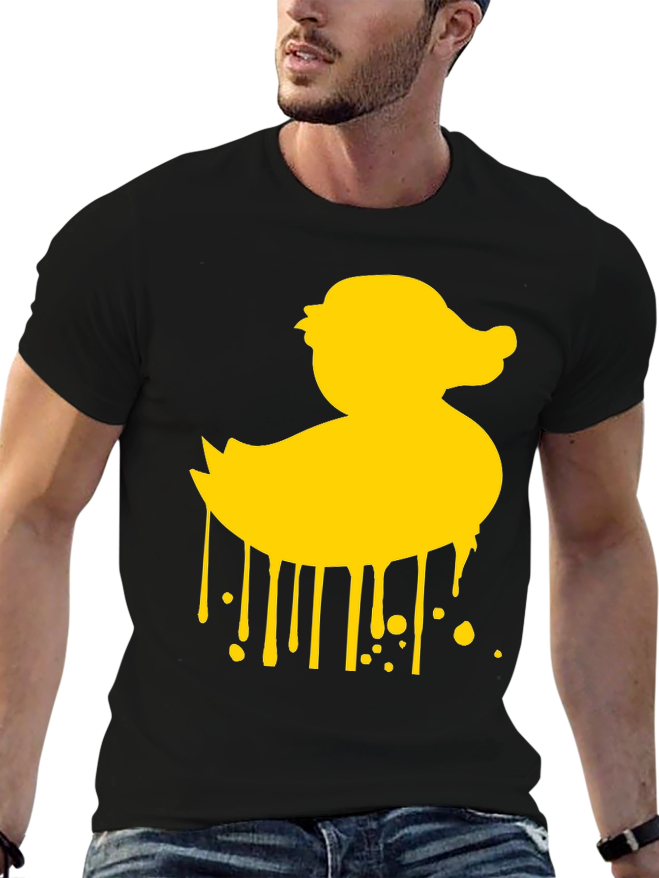 Rubber Duck Drip Graphic T-Shirt - Mens Casual Tee