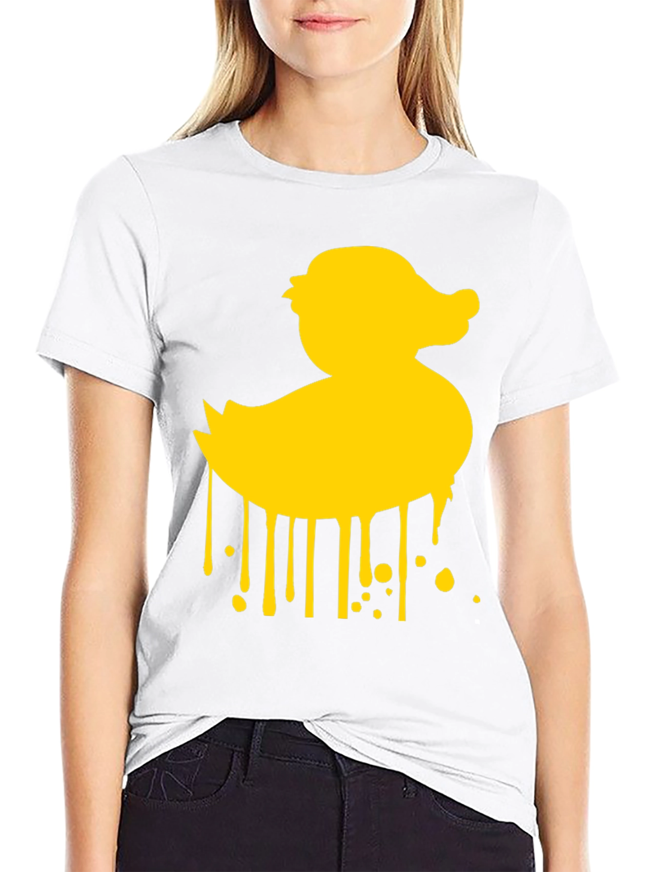 Rubber Duck Drip Graphic T-Shirt - Mens Casual Tee