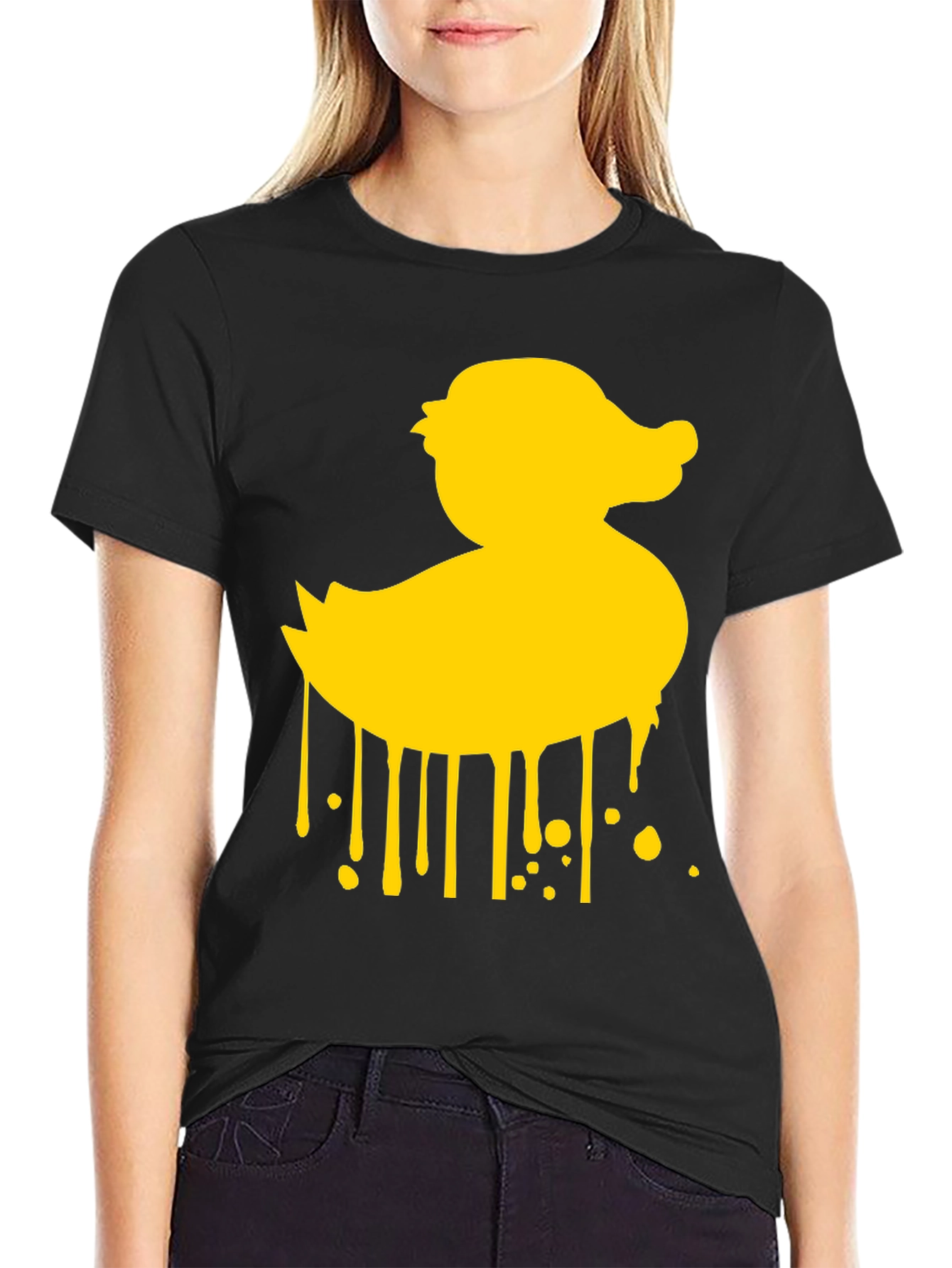 Rubber Duck Drip Graphic T-Shirt - Mens Casual Tee