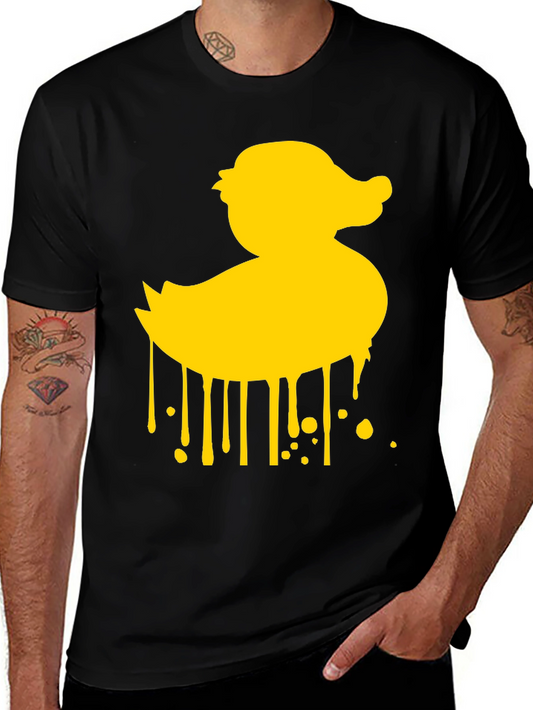 Rubber Duck Drip Graphic T-Shirt - Mens Casual Tee