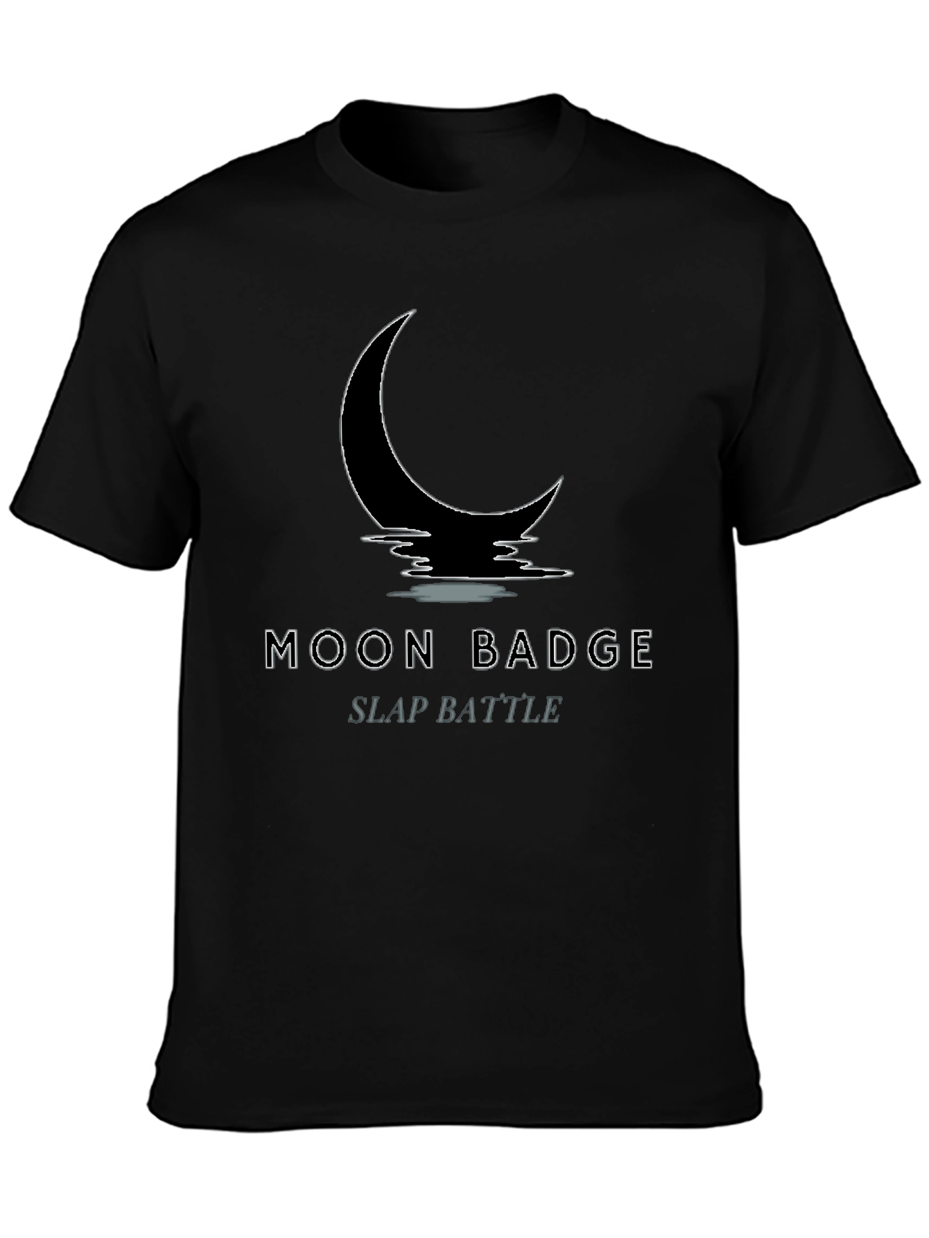 Moon Badge Slap Battle Graphic T-Shirt