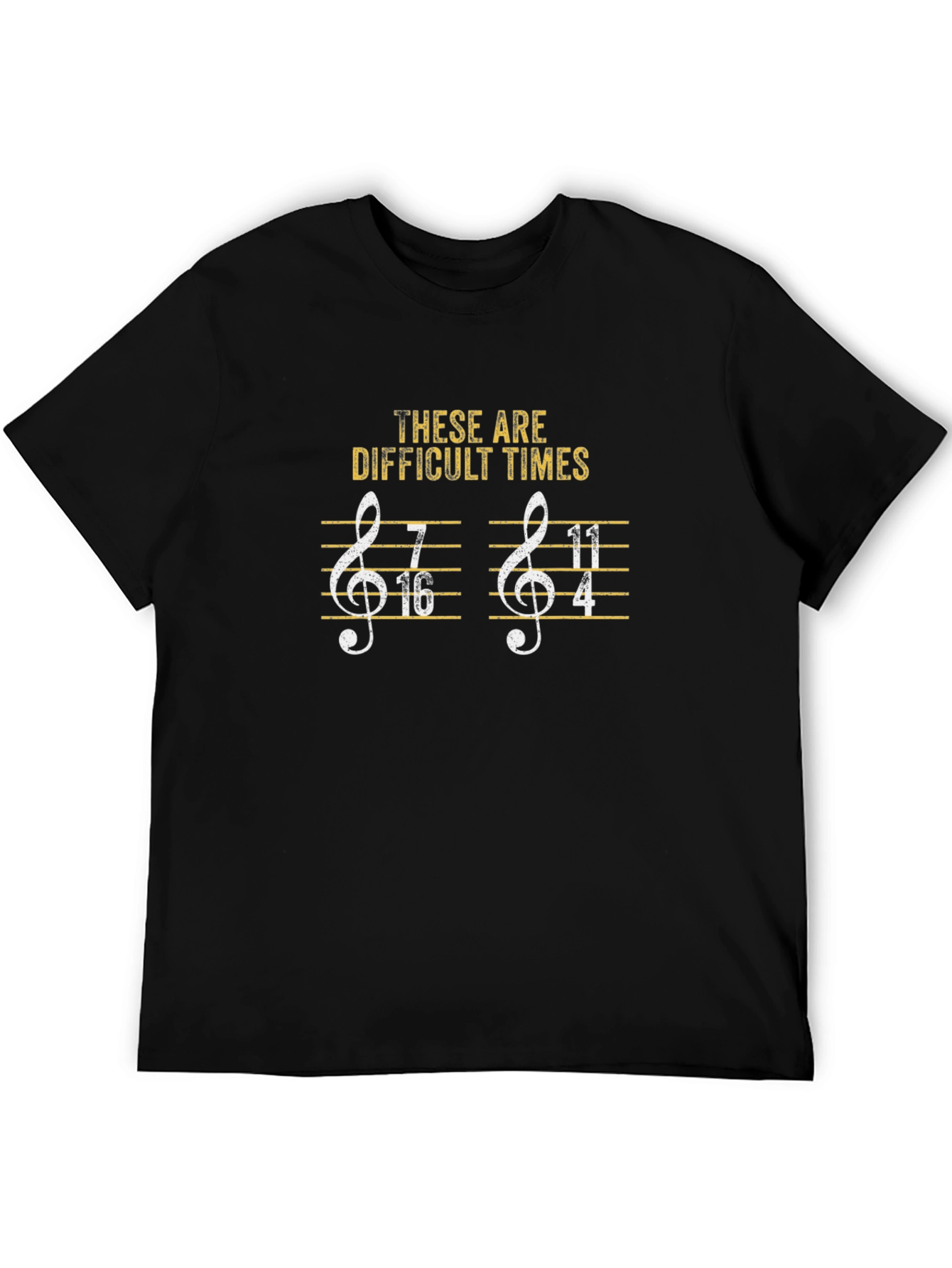 Difficult Times Music Theory T-Shirt