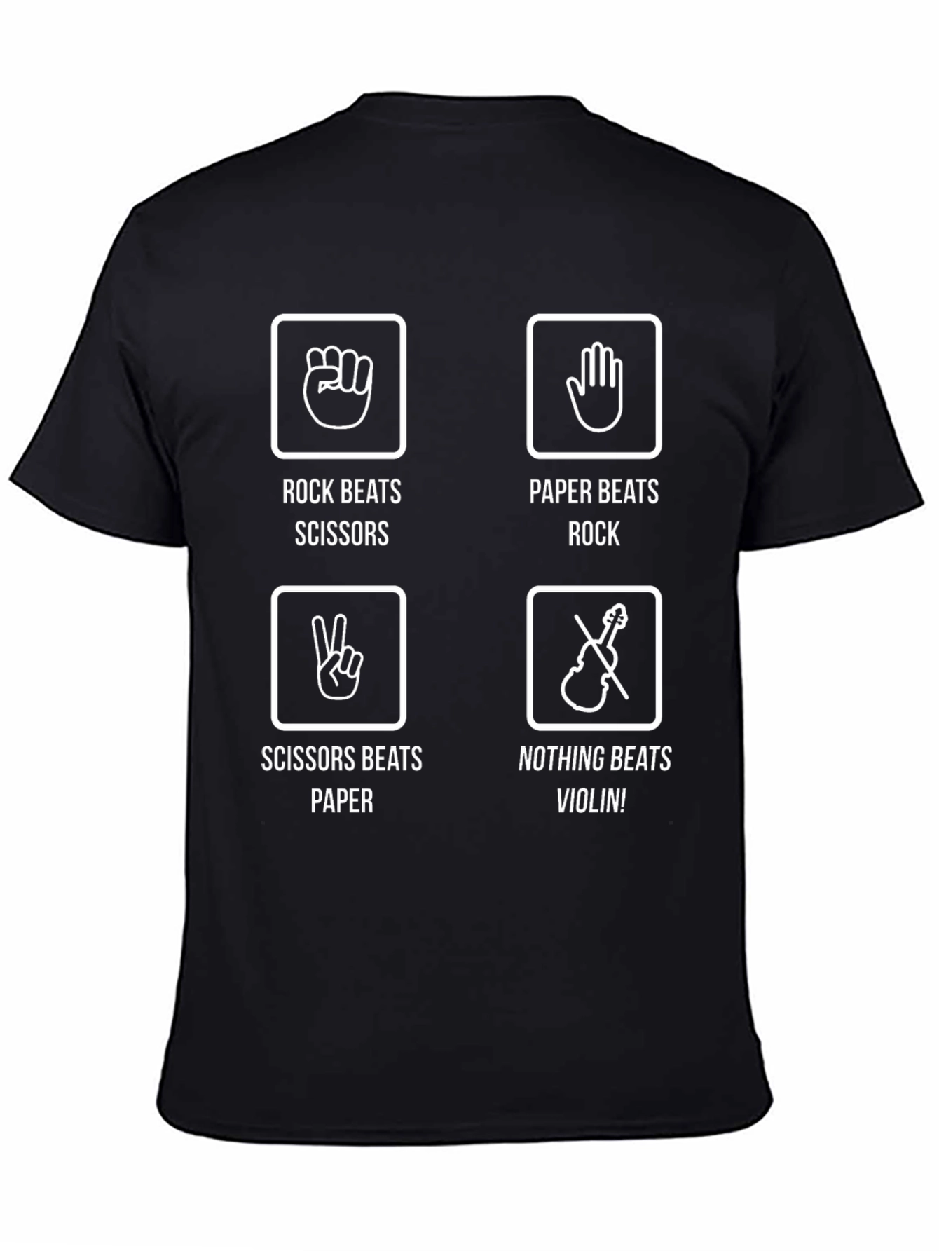 Rock Paper Scissors Violin T-Shirt