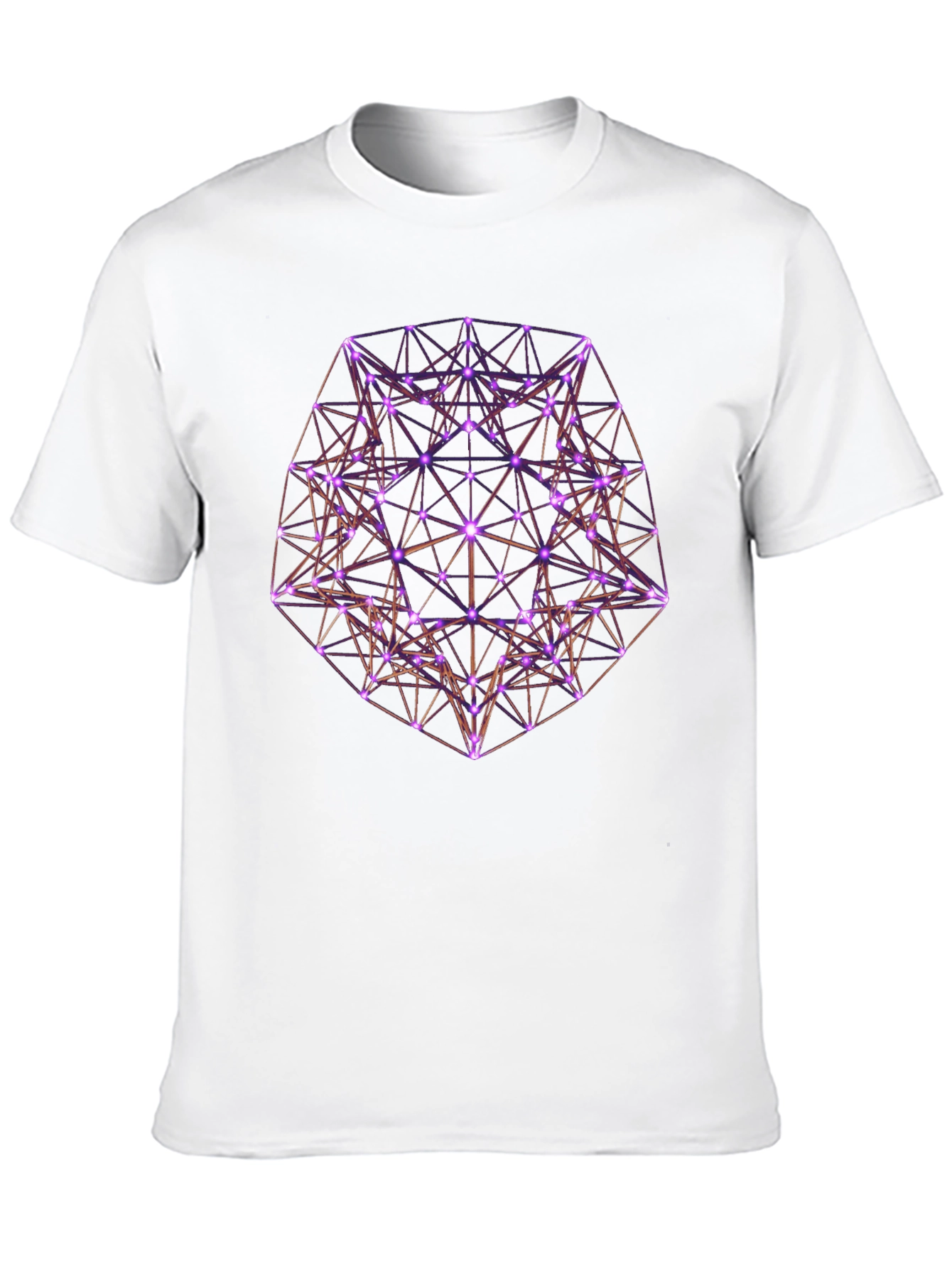 Geometric Design T-Shirt - Black