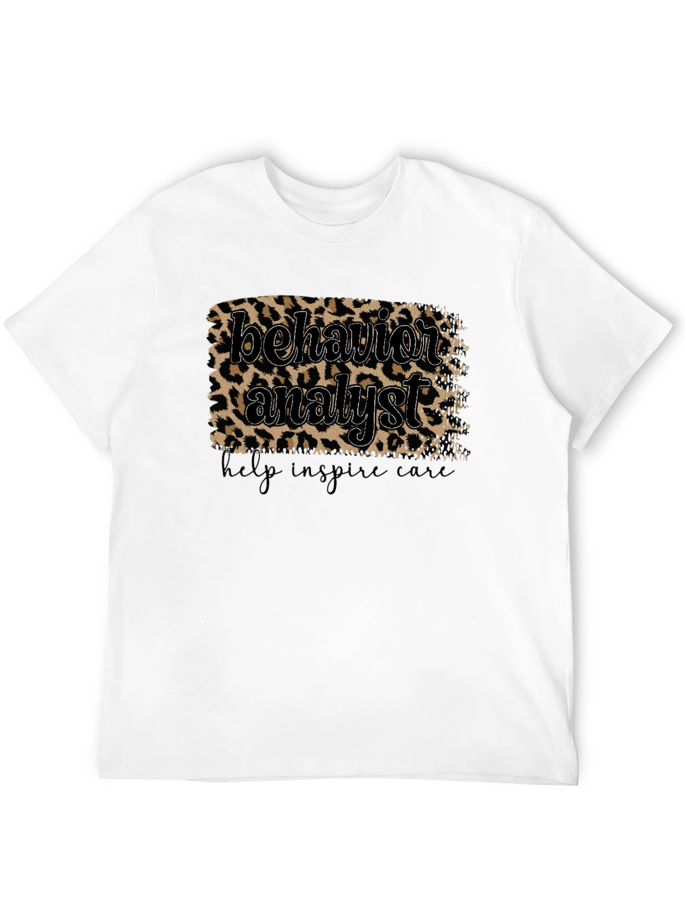 Behavior Analyst Leopard Print Graphic Tee