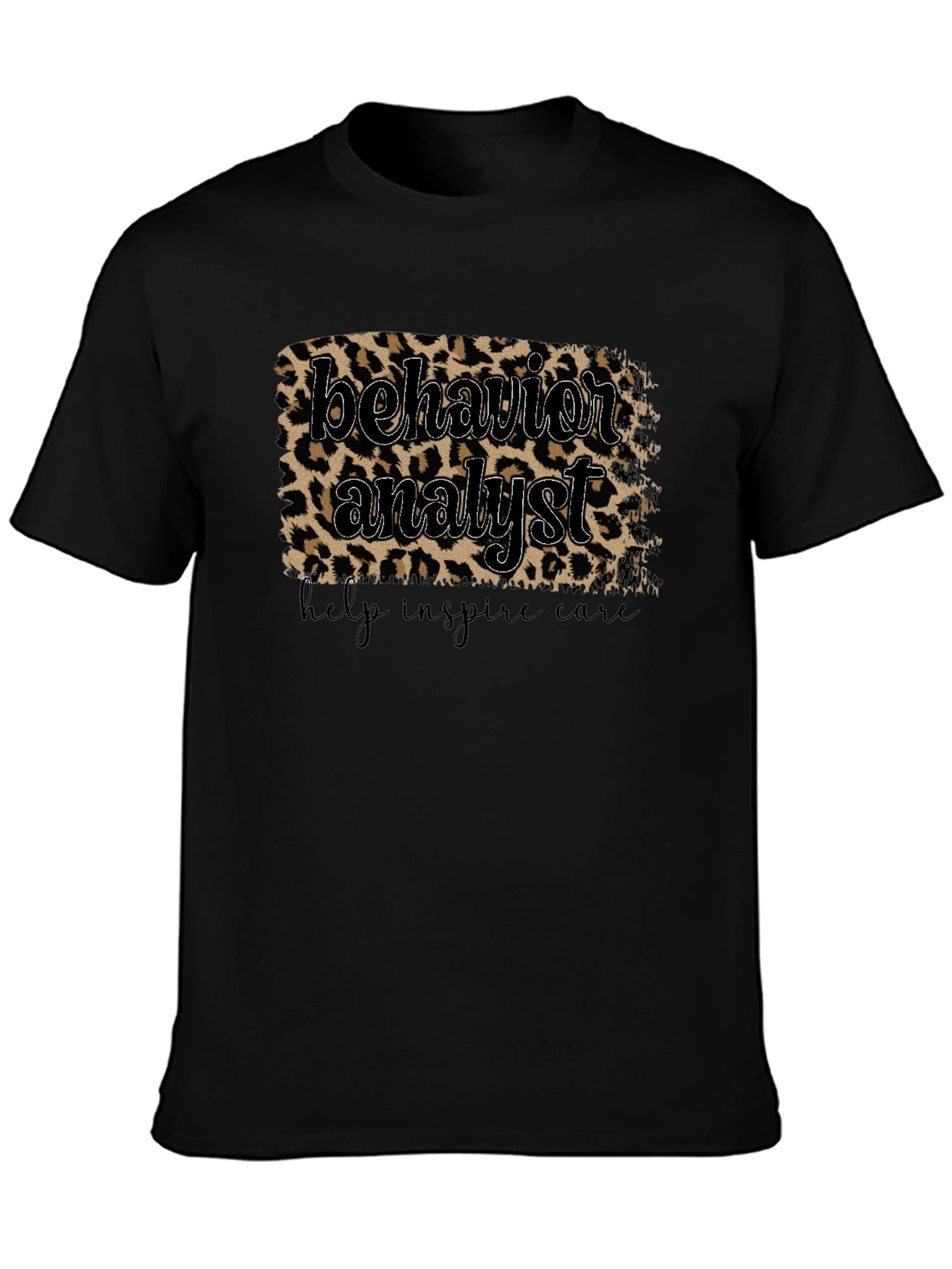 Behavior Analyst Leopard Print Graphic Tee
