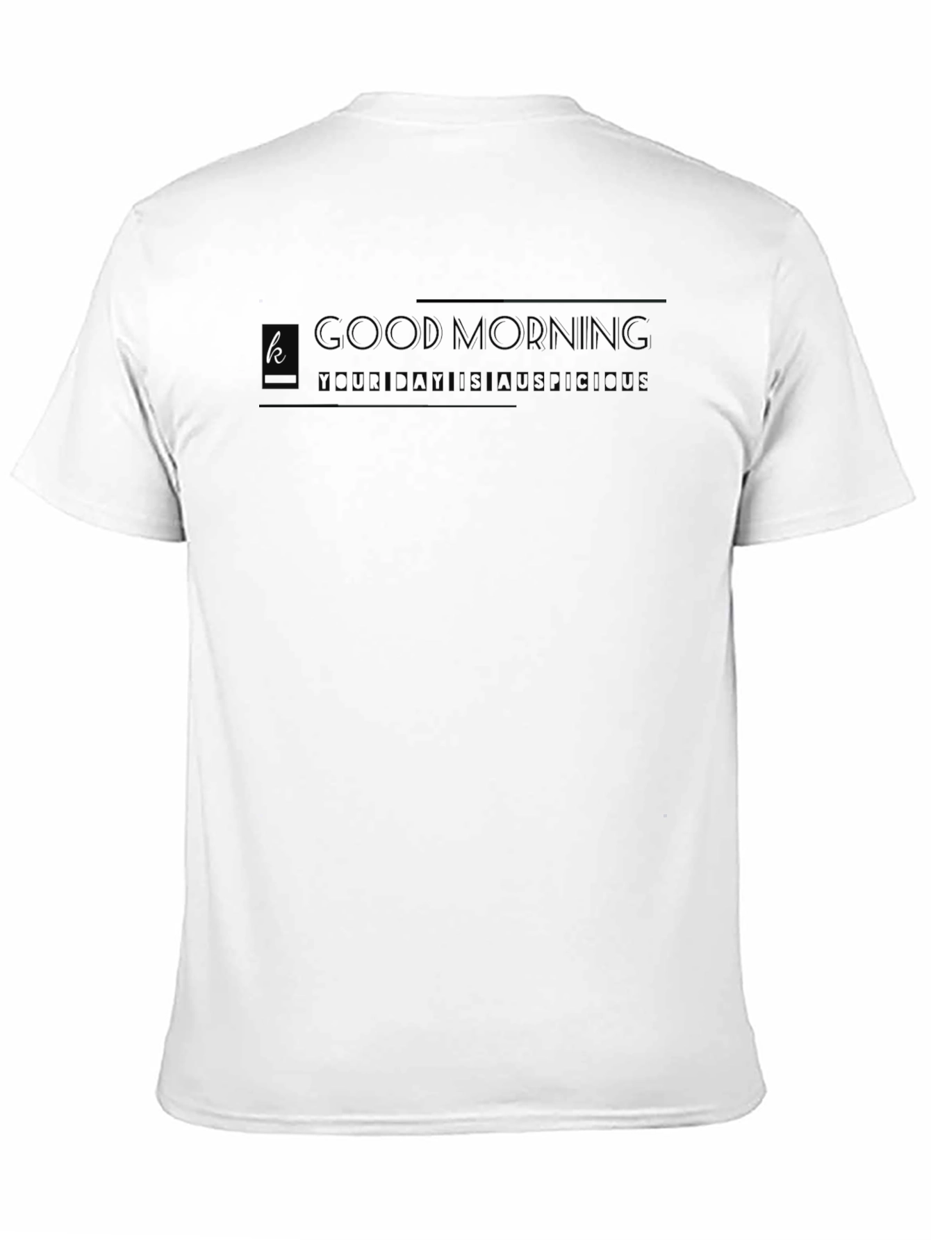 Good Morning Black T-Shirt