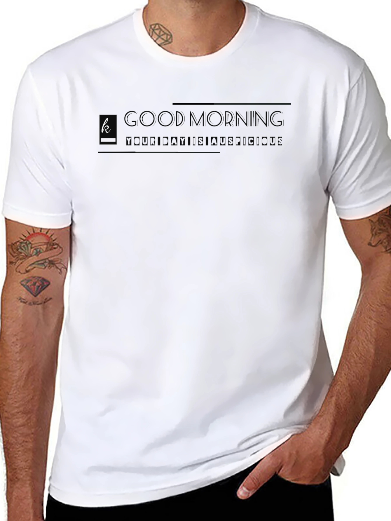 Good Morning Black T-Shirt